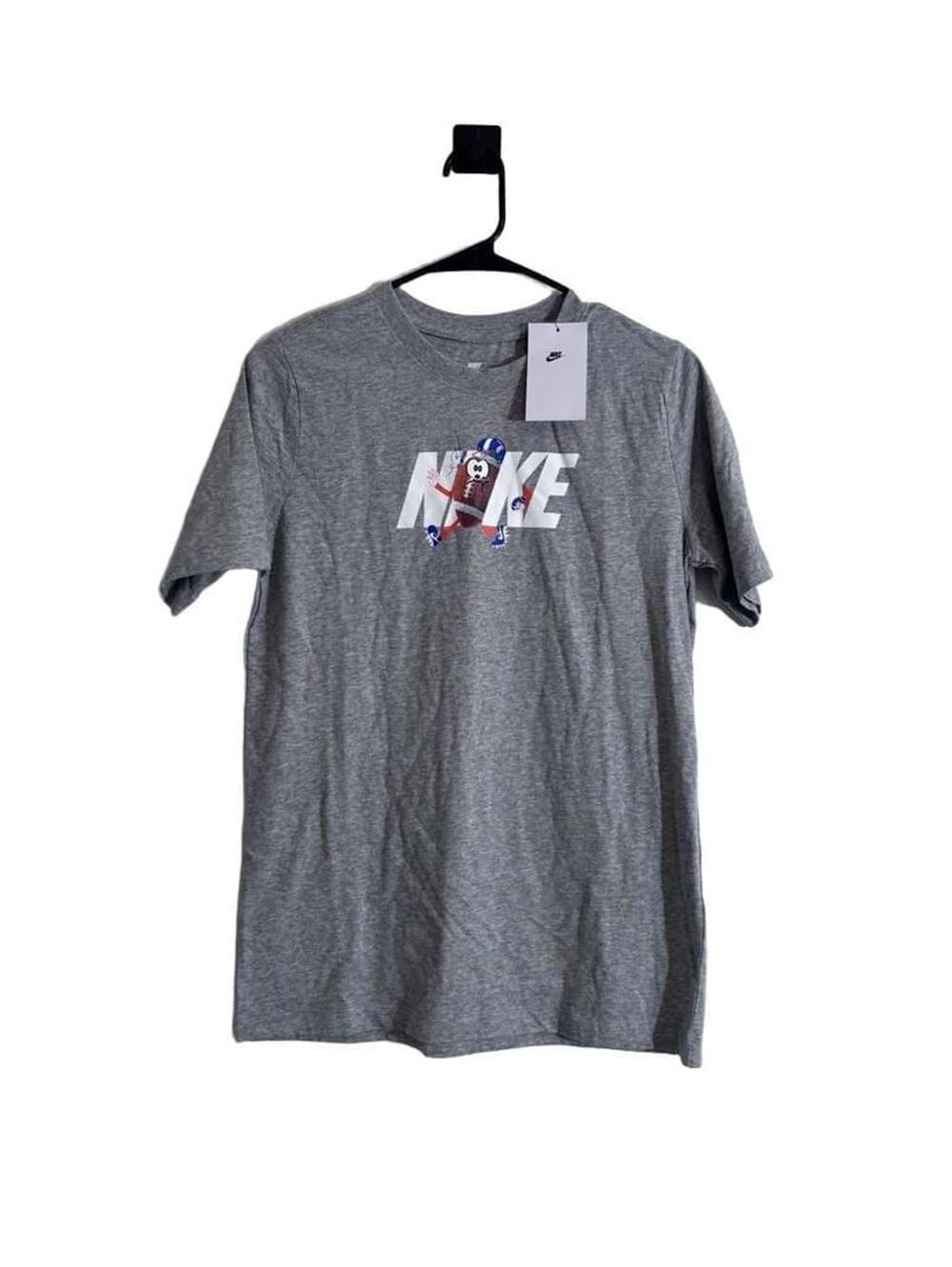 Nike Kids Football Character Graphic T-Shirt Gray XL FD3971-063 New